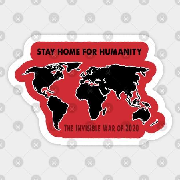 Stay home for humanity Sticker by AVISION